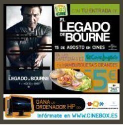 Sorteo El Legado de Bourne Abaco Cinebox