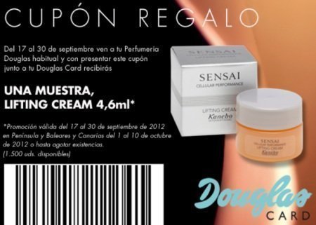Muestras gratis de crema antiedad Sensai kanebo