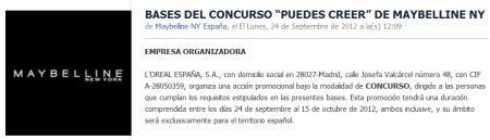 Sorteo Maybelline