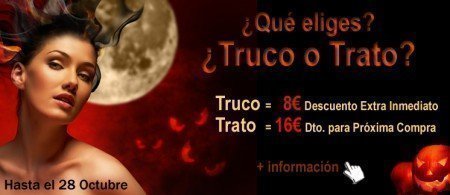 Cupones Descuento Truco o Trato Halloween