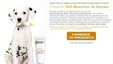 Muestras Gratis Crema Antimanchas Garnier Sensaciones