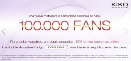 Cupones Descuento Kiko Cosmeticos