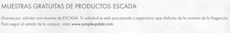 Muestras Escada
