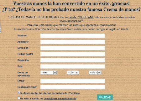 Muestras gratis Karite