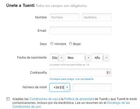 SIM Gratis Tuenti Moviles
