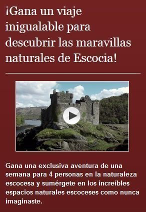 Sorteo de viaje a Escocia