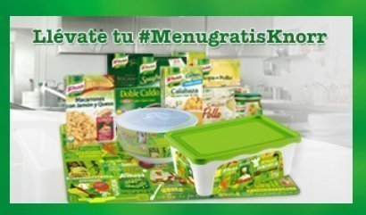 Sorteo Menu Gratis Knorr