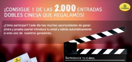 Entradas de cine gratis CINESA Euro 6000