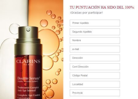 Muestras Gratuitas de Doble serum Clarins