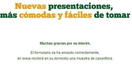 Muestras gratis Fibra