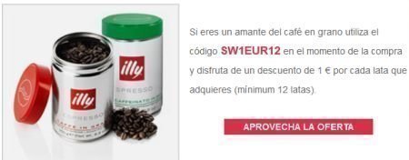 Cupon descuento Cafe Illy