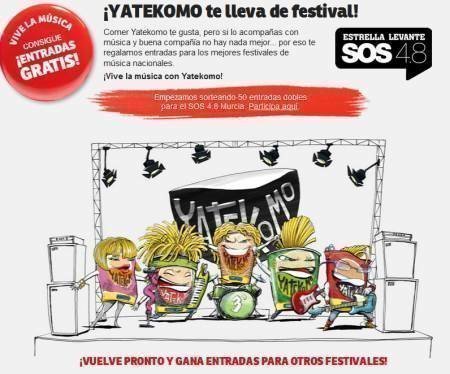 Sorteo Gratis de entradas para Festival Estrella Levante Yatekomo