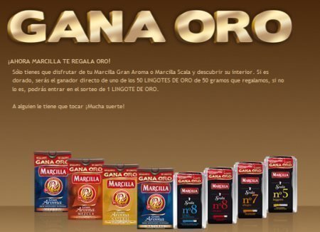 Sorteo de lingotes de oro Marcilla