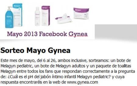 Sorteo de Gynea en Facebook