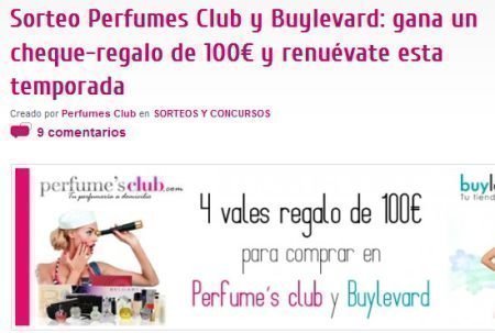 Sorteo perfumesclub