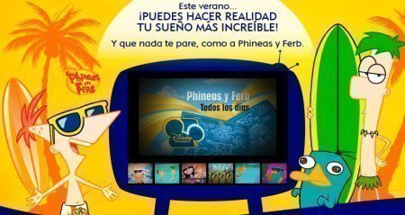 Promocion Phineas y Ferb en Disney.es