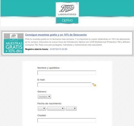 muestra gratuita de boots antiedad