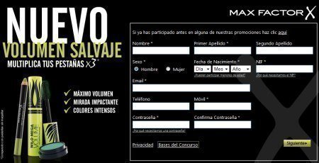 muestras gratis max factor