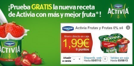 Muestras Gratis Activia Frutas