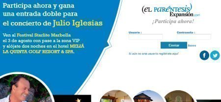 Sorteo de entradas Julio Iglesias