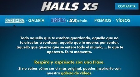 Sorteo de Halls en Facebook