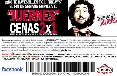 Cupones Descuento Fridays
