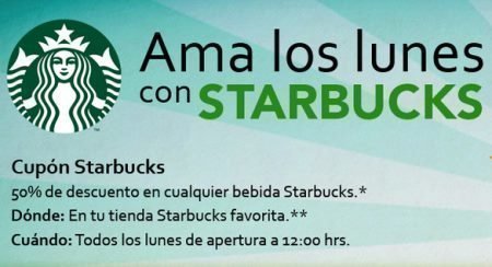 Cupones Descuento Starbucks