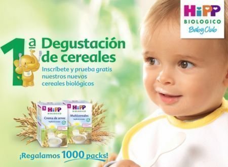 Muestras gratis de cereales hipp