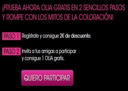 muestras gratuitas de tinte garnier olia