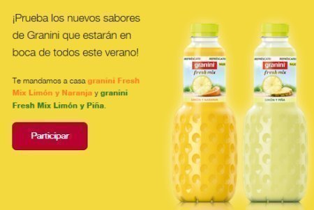 Muestras gratis Granini Fresh Mix