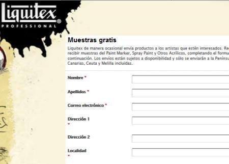 Muestras gratis Liquitex