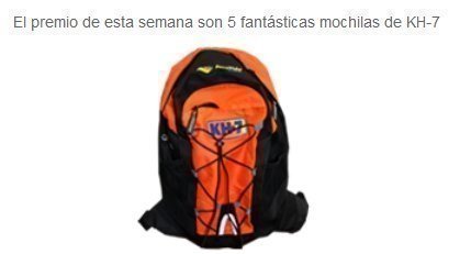 Sorteo de mochila KH7