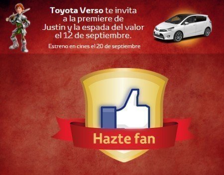 Promociones Toyota Verso en facebook