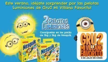 Regalos Miniones Gratis de Nesquik