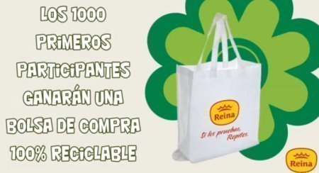 bolsa reutilizable gratis postres reina