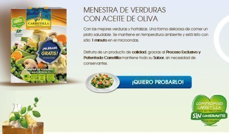 Muestras Gratis de verduras Carretilla