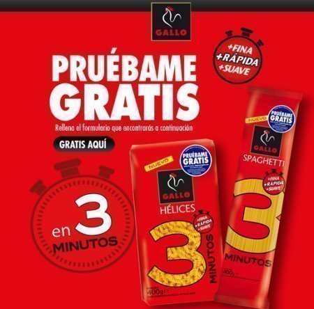 Muestras Gratis Pastas Gallo