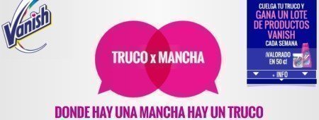 Promocion Truco x Mancha Vanish