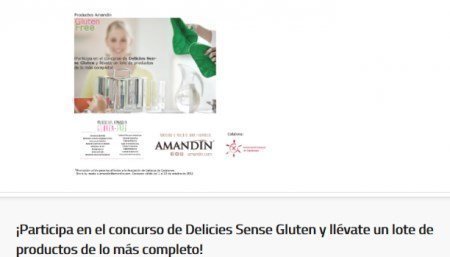 Concurso de recetas sin gluten