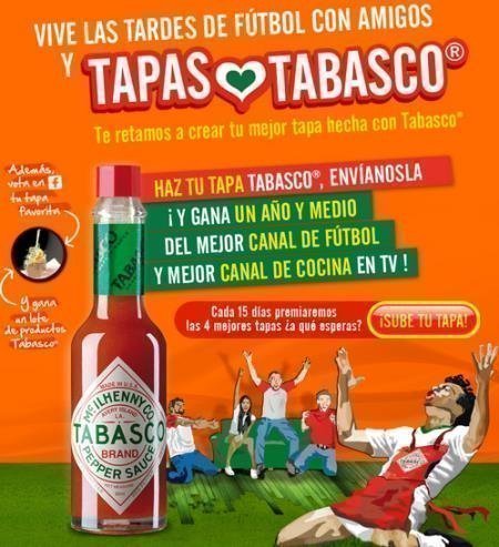 Sorteo Gratis de salsa Tabasco