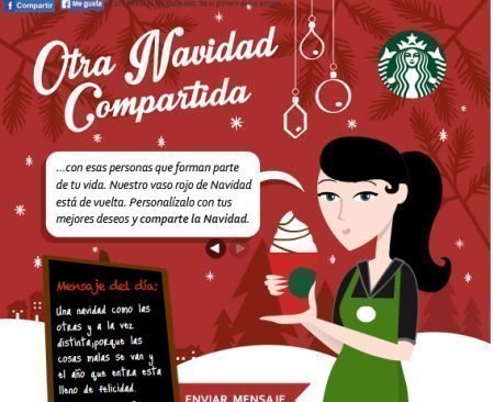 Promocion de Navidad de Starbucks