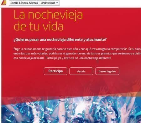 Sorteo de viajes Iberia