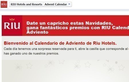 Calendario de adviento RIU Hoteles