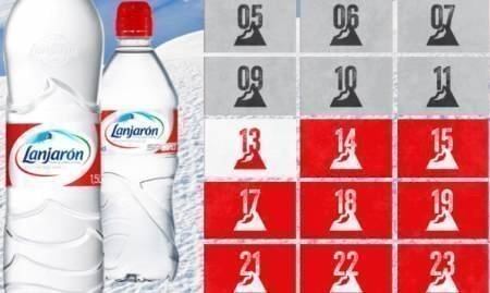 Calendario de adviento agua de lanjaron