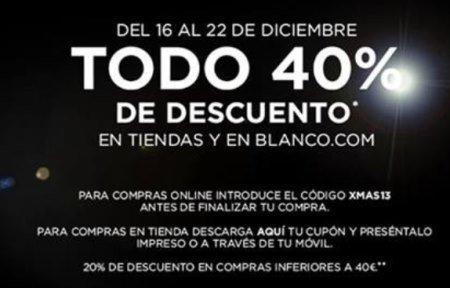 Cupones Descuento Tiendas Blanco