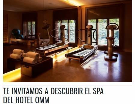 Sorteo de estancia en el spa del Hotel Omm