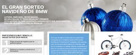 Sorteo Gratis de Navidad de BMW