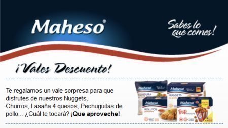 Cupones Descuento Maheso