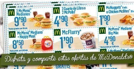 Cupones Descuento para Mc Donalds