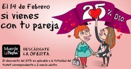 Cupones Descuento San Valentin Muerde la Pasta